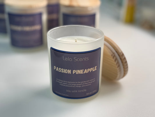 Passion Pineapple – Vela de Soya, Aroma Tropical y Frutal (8 oz)