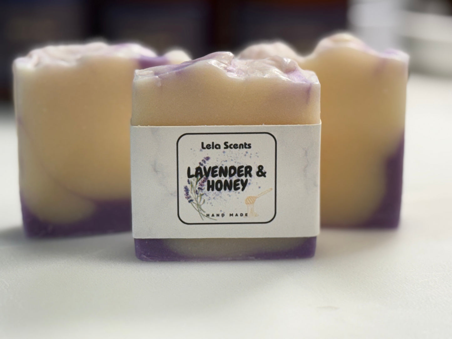 Jabón Artesanal de Lavanda y Miel