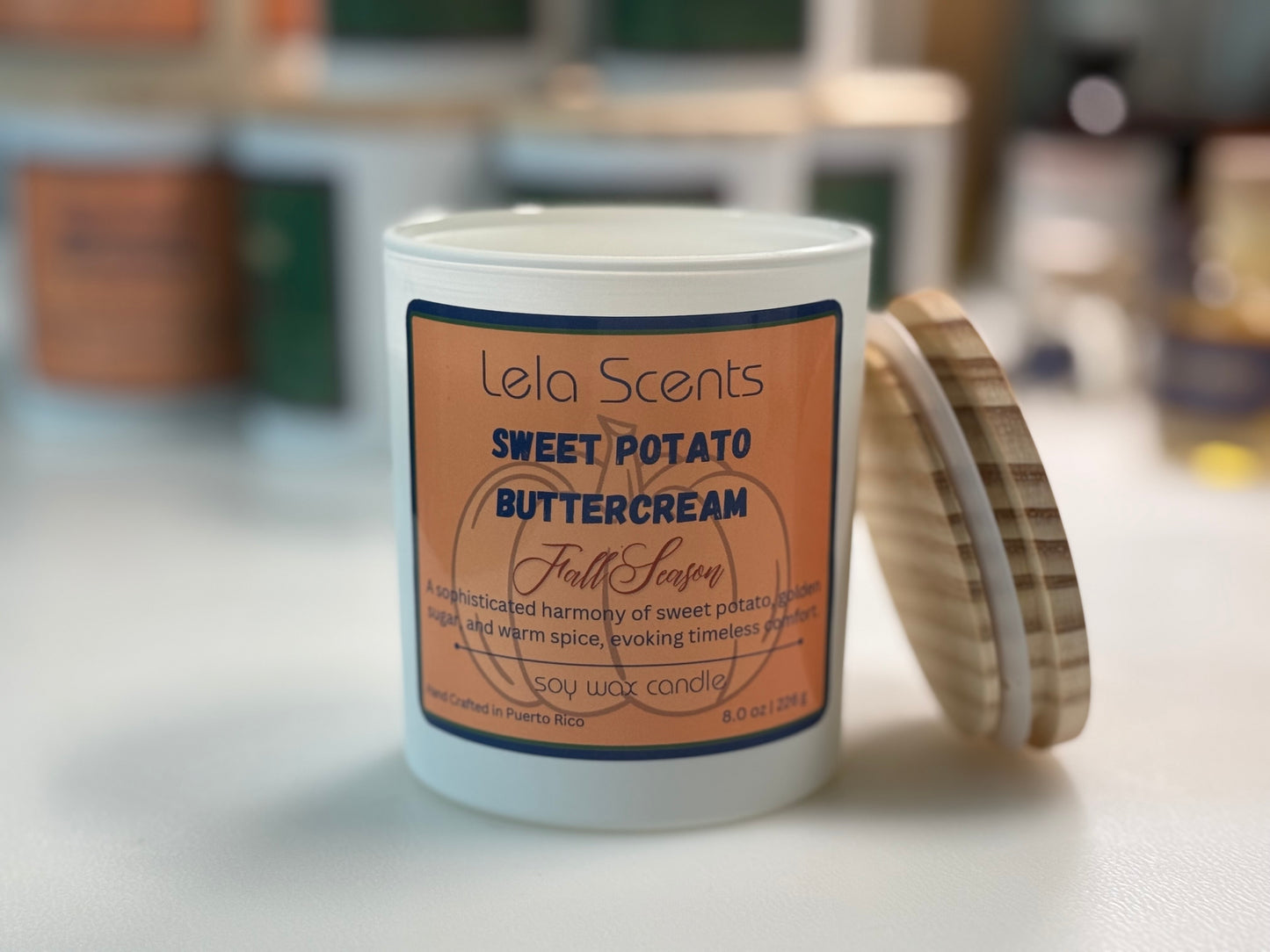 Sweet Potato Buttercream – Vela de Soya Aroma Dulce y Festivo (8 oz) - Edición Limitada