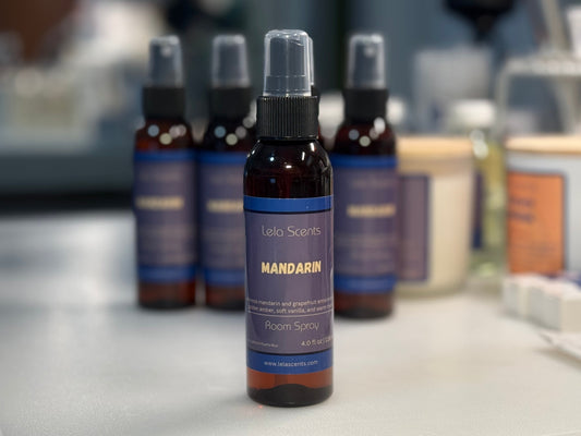 Spray Aromático Para Habitaciones y Telas, Mandarin - (4 oz)