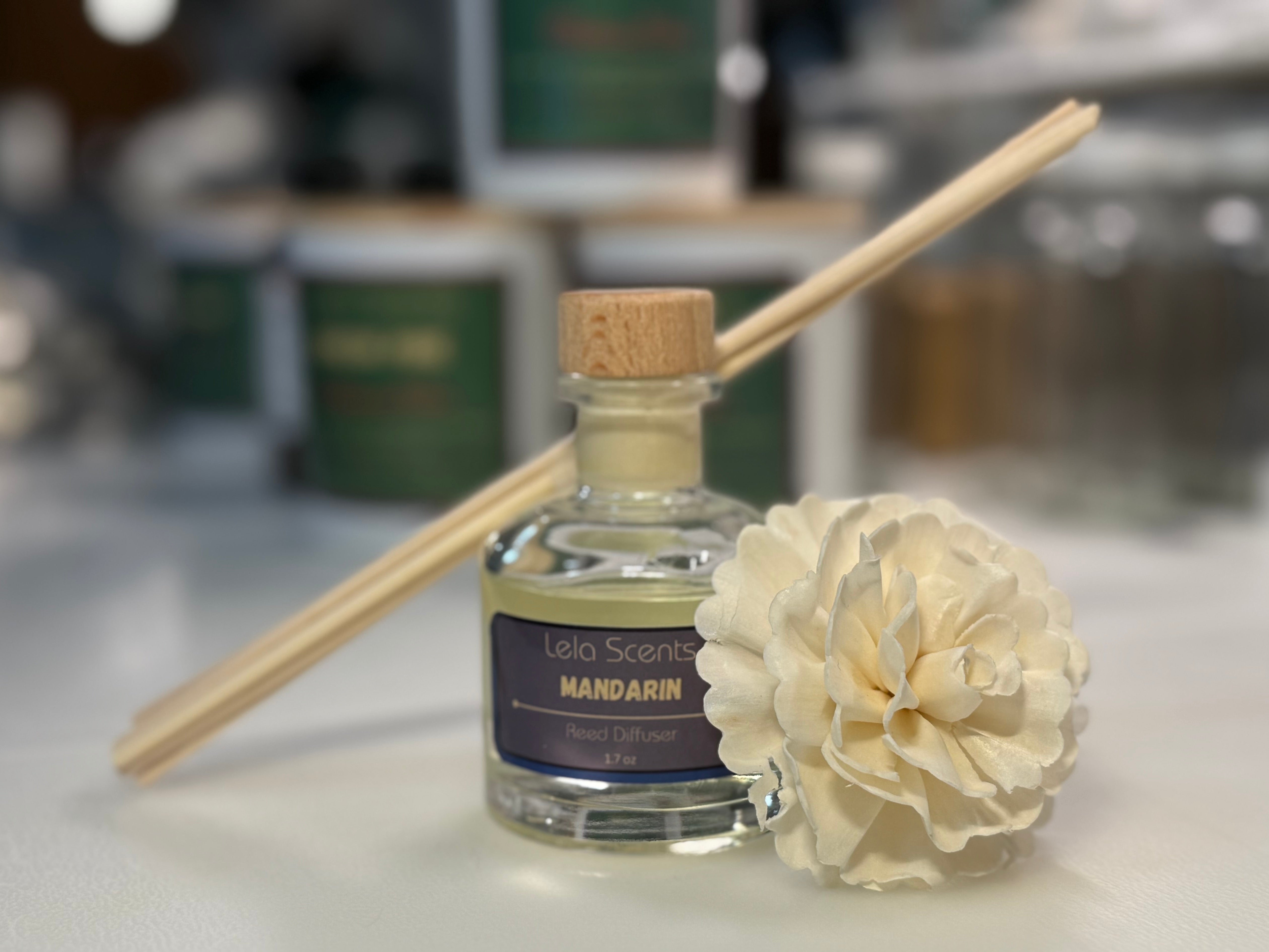 Mandarin Reed Diffuser | Citrus and Refreshing Scent – Lela Scents