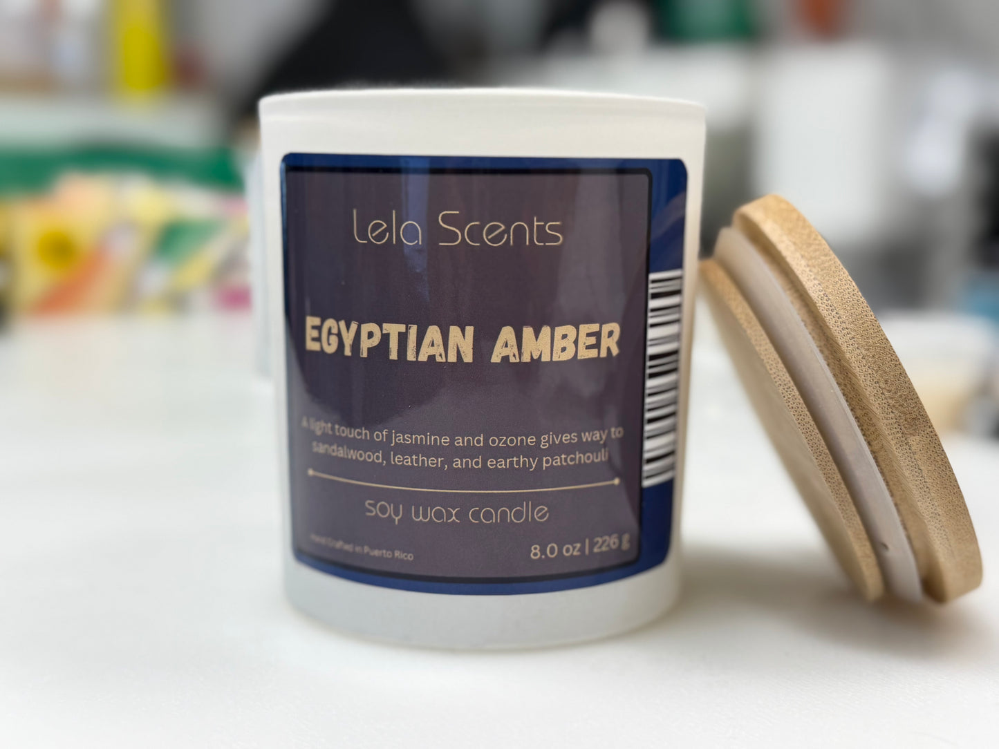 Vela Artesanal Egyptian Amber – 8 oz