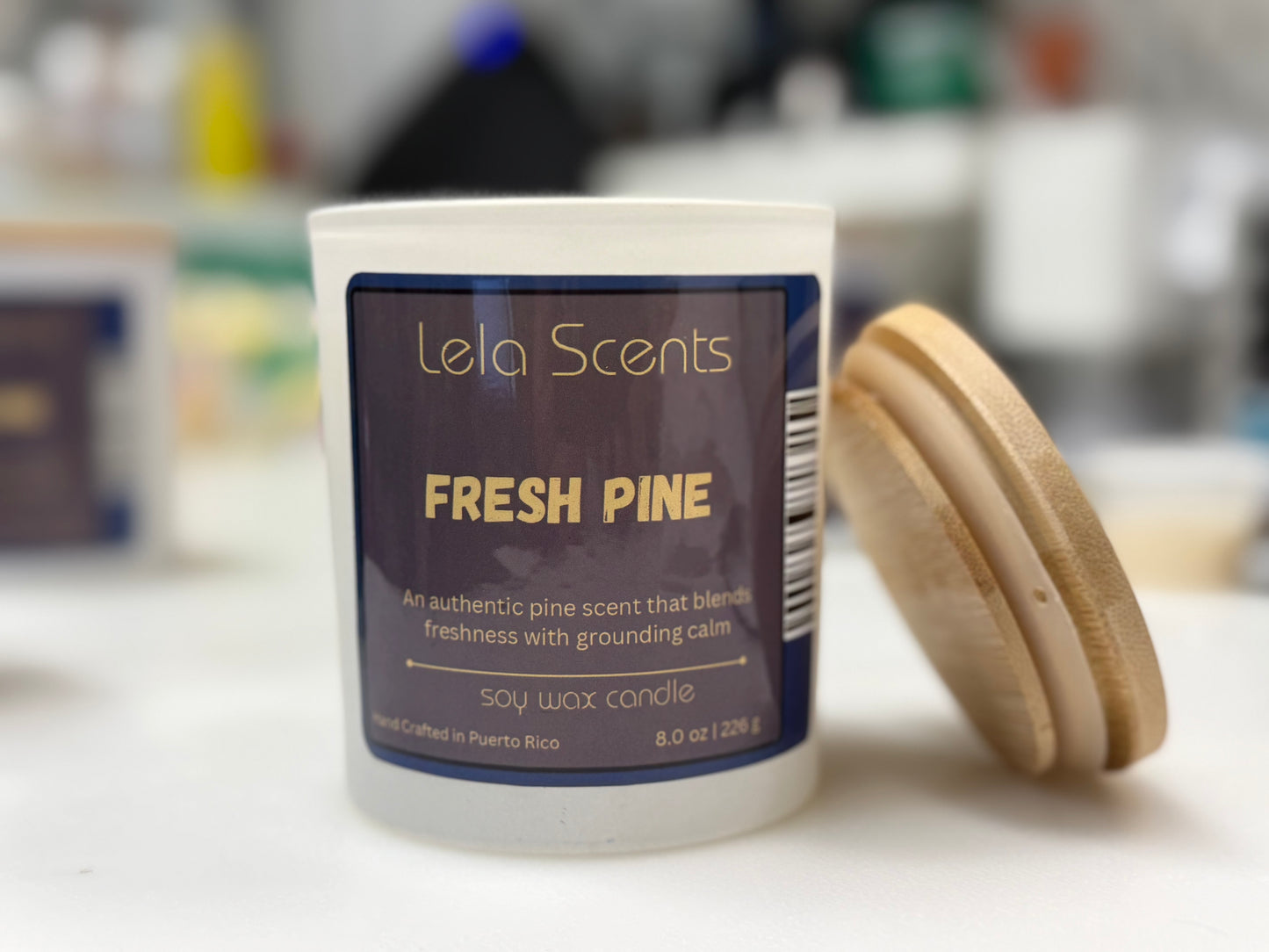Fresh Pine – Vela de Soya, Fragancia Fresca y Natural (8 oz)