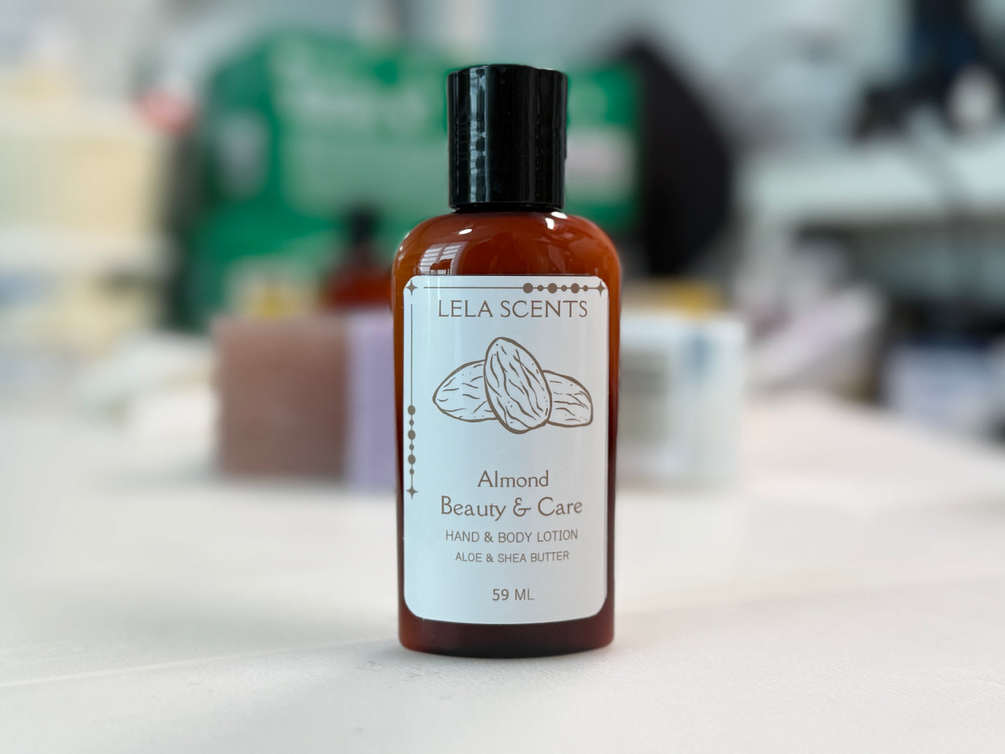 Almond Beauty & Care Hand Body Lotion 59ml travel size sweet almond fragrance moisturizing
