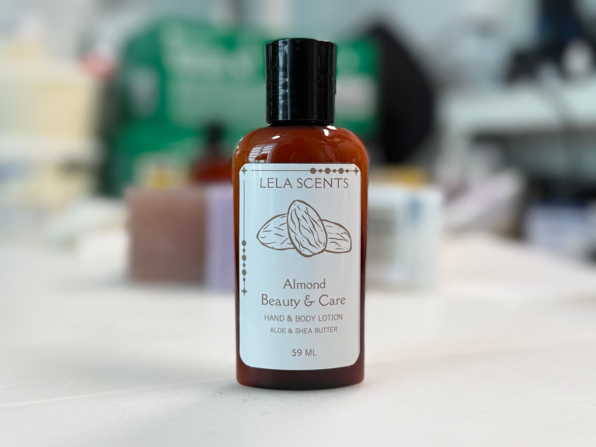 Almond Beauty & Care Hand Body Lotion 59ml travel size sweet almond fragrance moisturizing
