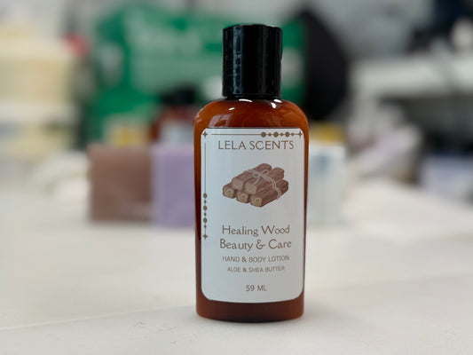 Healing Woods Beauty & Care Hand Body Lotion 59ml travel size woody fragrance moisturizing